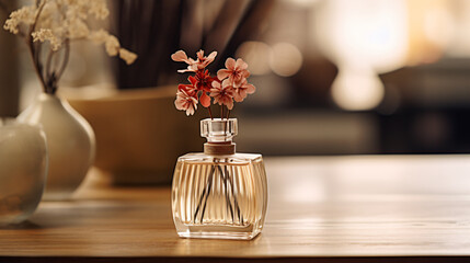 Naklejka na ściany i meble luxury aroma scented reed diffuser crystal bottle