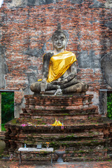 タイ国アユタヤの遺跡ワット・ボロム・プッターラーム