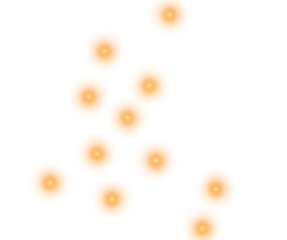 Glowing light for design