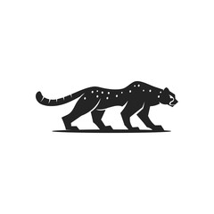 Cheetah logo template Isolated. Brand Identity. Icon Abstract Vector graphic