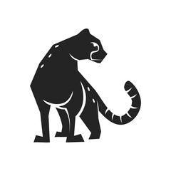 Cheetah logo template Isolated. Brand Identity. Icon Abstract Vector graphic