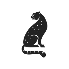Cheetah logo template Isolated. Brand Identity. Icon Abstract Vector graphic