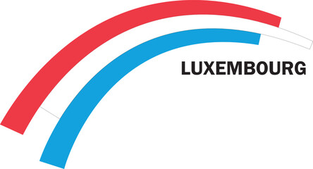 Fototapeta na wymiar Symbol of Luxembourg flag