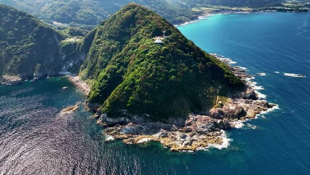 【京都府最北端の経ヶ岬灯台】国指定重要文化財、ドローン撮影