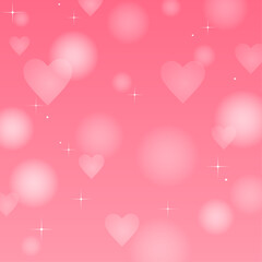 背景イラスト_ハート_ピンク