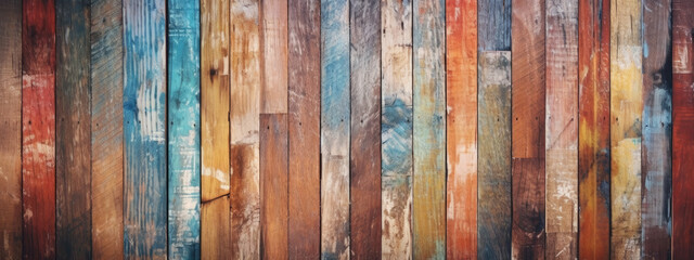 Abstract old rustic abstract painted wooden wall V1