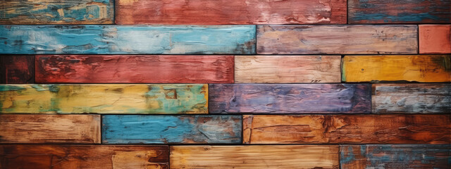 Abstract old rustic abstract painted wooden wall V2