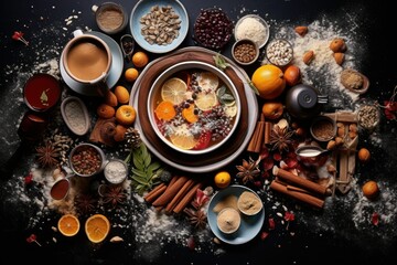 Obraz na płótnie Canvas Food and Drink - Generative AI