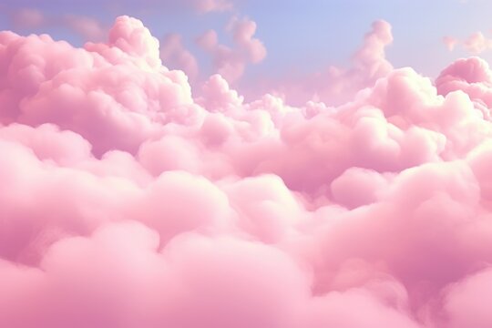 This illustration beautifully captures the pink and white windmill clouds in the sky. Look up to the sky and experience a magical moment.

 Generative AI