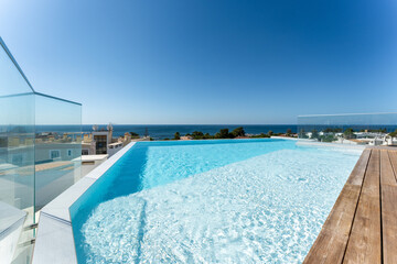 swimming pool in hotel