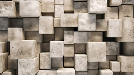 Uneven stone blocks material rock texture abstract background, architecture and craftsmanship concept.