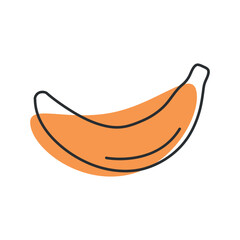 Banana Icon. Fruit symbol vector.