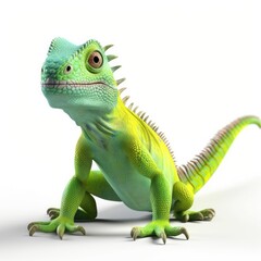 Obraz premium Iguana cartoon character