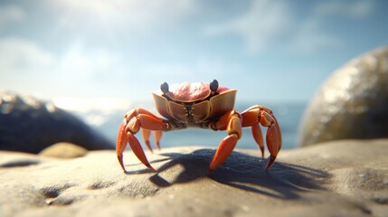 cute crab.Generative AI