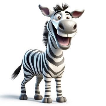 Zebra cartoon animal character