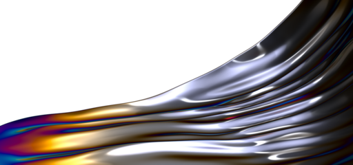 Abstract fluid gradient shape flowing