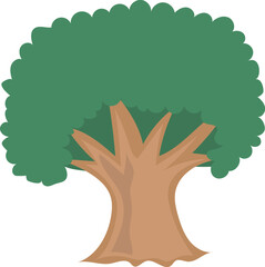 Obraz premium Woodland tree illustration