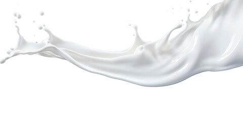  photorealistic image of a splash of milk. splash of white milk, cream with drops and splashes. - obrazy, fototapety, plakaty