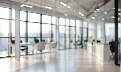 A Beautifully Blurred Background Featuring a Well-Lit Interior with Panoramic Windows, Exuding Elegance and Sophistication