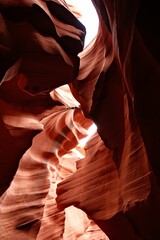 Scenic view of Antelope Canyon in Arizona, USA