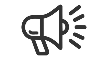 Megaphone Icon Vector Logo Design Template