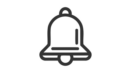 Notification bell icon. Outline style. notification bell vector icon for web design.