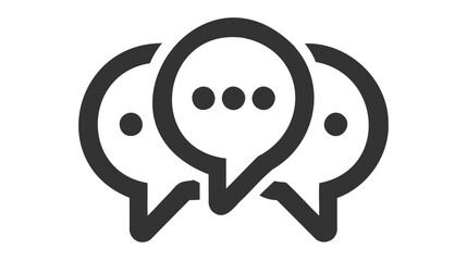 Chat icon symbol vector illustration