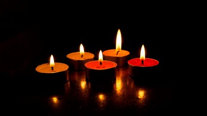 candles in the dark