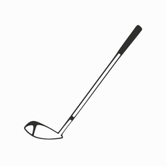 golf club vector on white background