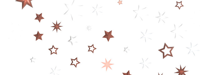 Gilded Rainfall: Experience the Magic of a 3D Gold Stars Shower