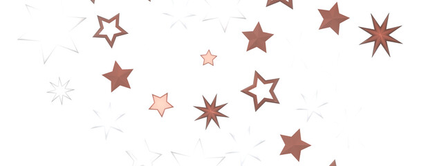 Radiant Showers: Immerse Yourself in a Spellbinding 3D Gold Stars Downpour