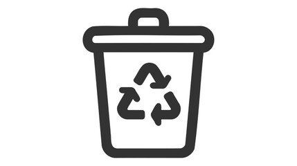 Recycle bin icon. Trash Can icon vector illustration