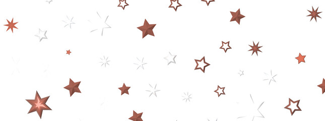 Astral Downpour: 3D Illustration Brings a Shower of Gold Stars