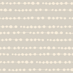 Seamless abstract pattern with  hand drawn lines and dots