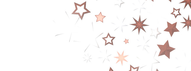 Descendant Christmas Constellations: Mind-Blowing 3D Illustration of Falling Festive Star Patterns