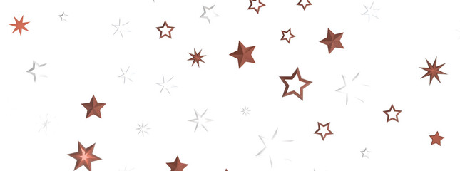 Astral Downpour: 3D Illustration Brings a Shower of Gold Stars