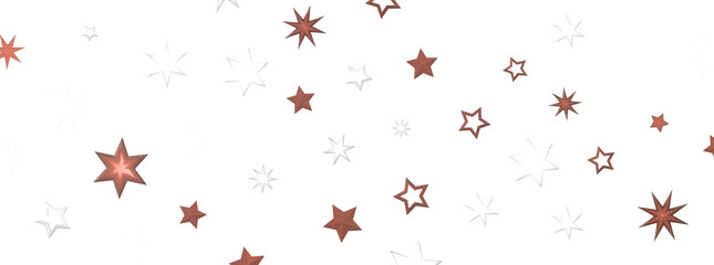 Astral Downpour: 3D Illustration Brings a Shower of Gold Stars