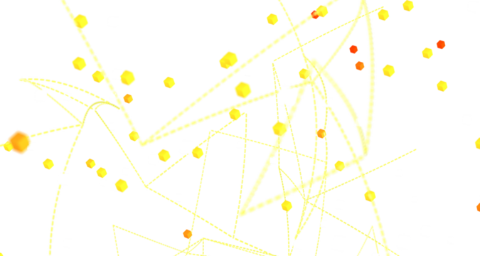 network shape. Abstract 3D render