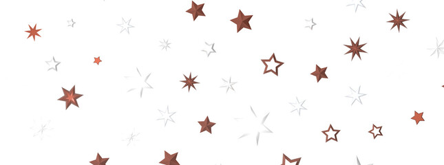 Astral Downpour: 3D Illustration Brings a Shower of Gold Stars