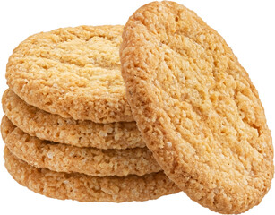 Stack of cookies isolated