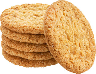 Oatmeal cookies isolated 