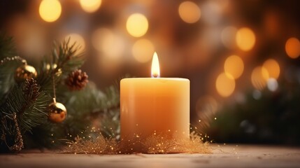 Candle Flame Abstract Background for Advent Holiday Celebrations Festive Decor - Candlelight Glow for Christmas Seasonal Events