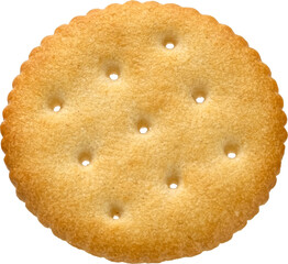 Round cracker isolated