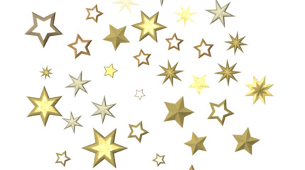 XMAS Stars - stars background, sparkle lights confetti falling. magic shining Flying christmas stars on night