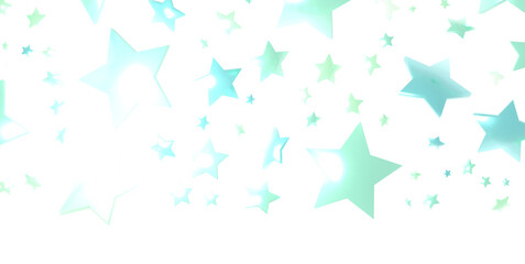 sparkling Christmas confetti falling isolated on white. magic shining flying stars glitter...