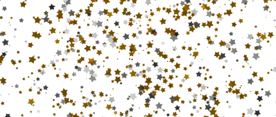 stars gold modern frame in 3d