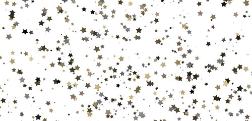 stars gold modern frame in 3d