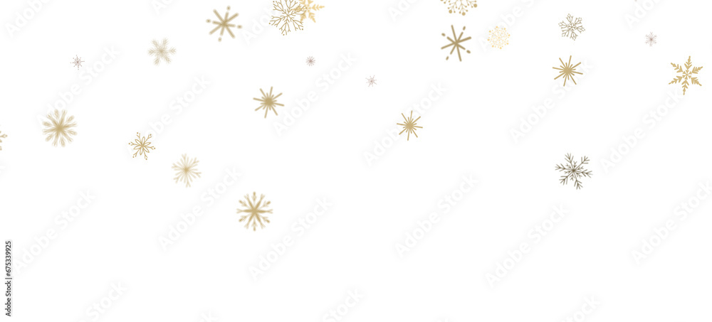 Wall mural snowflake dance: radiant 3d illustration showcasing falling christmas snowflakes in harmony