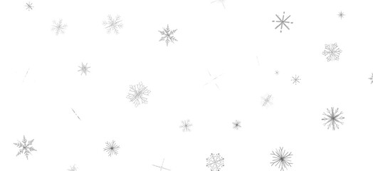 Snowflake Dance: Radiant 3D Illustration Showcasing Falling Christmas Snowflakes in Harmony