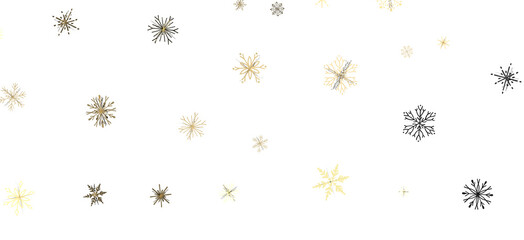 Snowflake Dance: Radiant 3D Illustration Showcasing Falling Christmas Snowflakes in Harmony